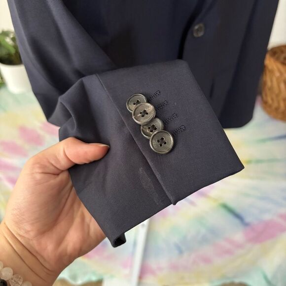 Theory 38 S CHAMBERS blazer wool blend Blue Professional Suit Modern Fit - Picture 6 of 14